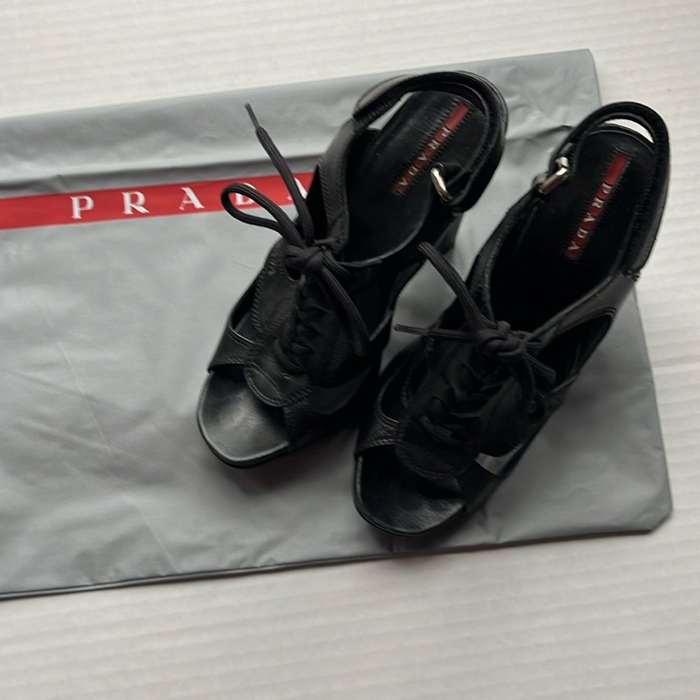Prada heels in black